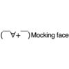 Mocking face emoticons(emoticones)